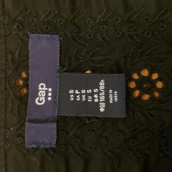 Black Eyelet 3/4 Sleeve Top - Picture 4 of 7